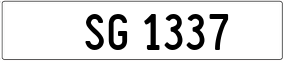 Truck License Plate